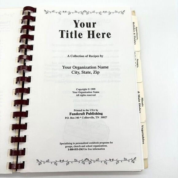 Treasures From Heaven Fundcraft Sampler Recipes Cookbook 1999 Vintage - Picture 4 of 8